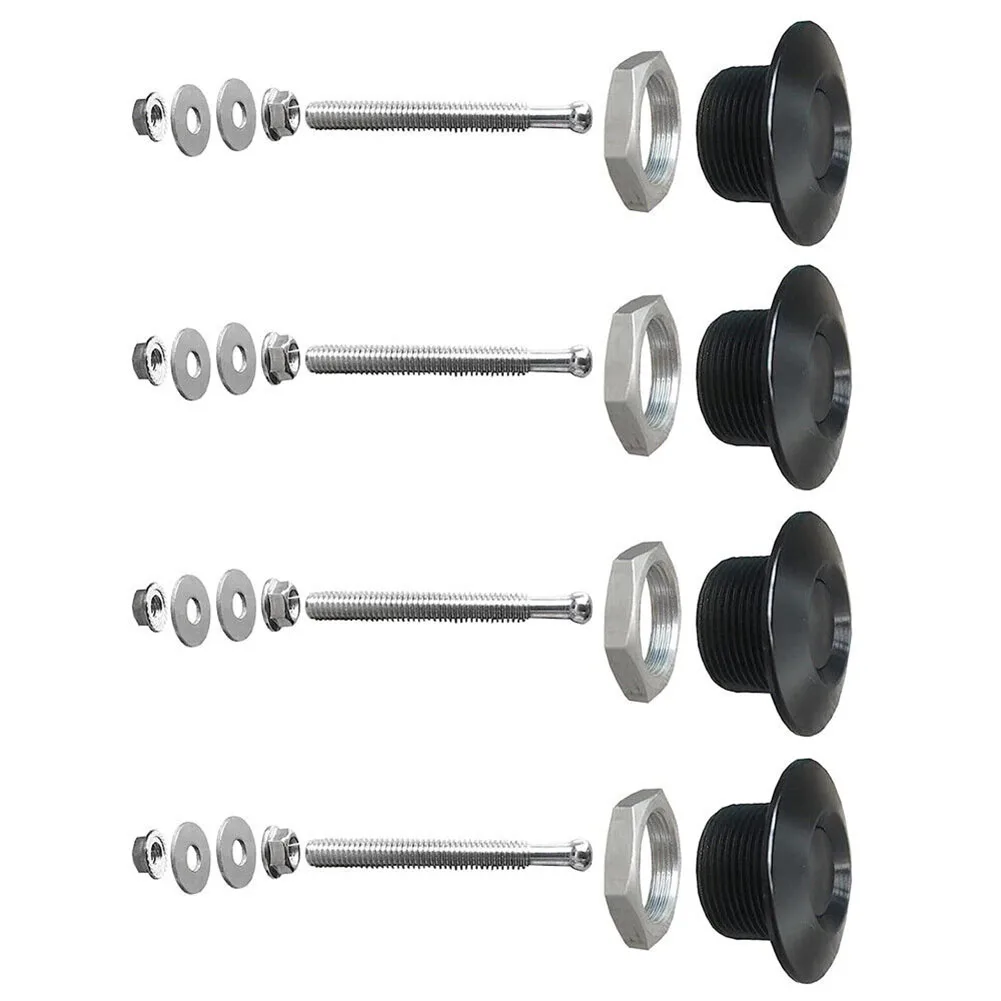 4 Set Car Hood lock Bumper Quick Release Fasteners Set For Bumpers Trunk Hatch Lids Push-Button Release Latches Fasteners