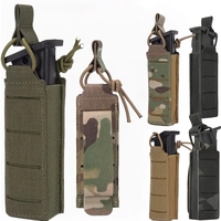 Nylon 9mm Magazine Pouch 1000D Laser Cut LightWeight Single Molle Tactical Edc Pouches Backpack Vest Hunting Accessories