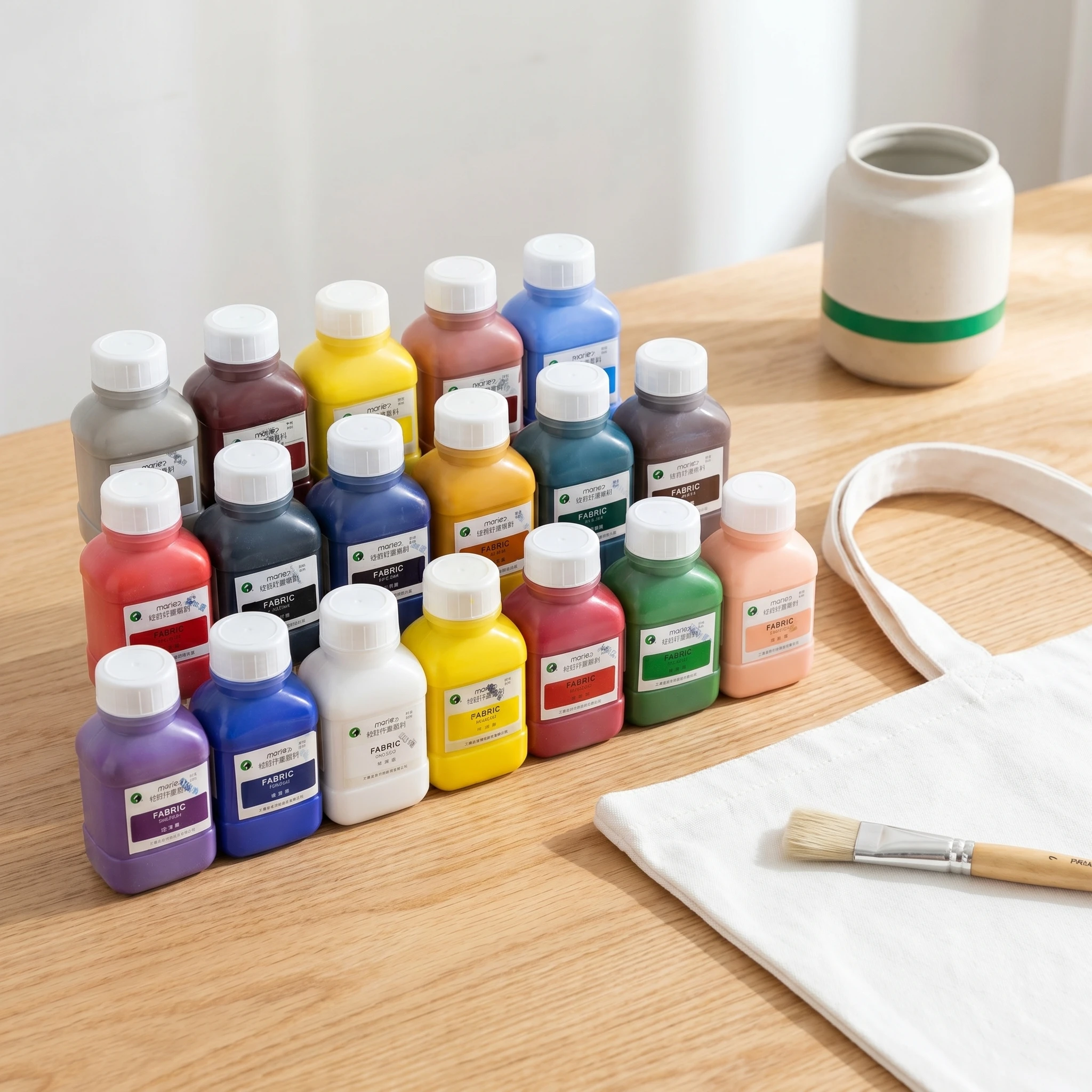 Peinture acrylique textile Marie's 500 ml, pigment imperméable pour DIY, t-shirts, vêtements, peinture à la main, fournitures d'art et d'artisanat