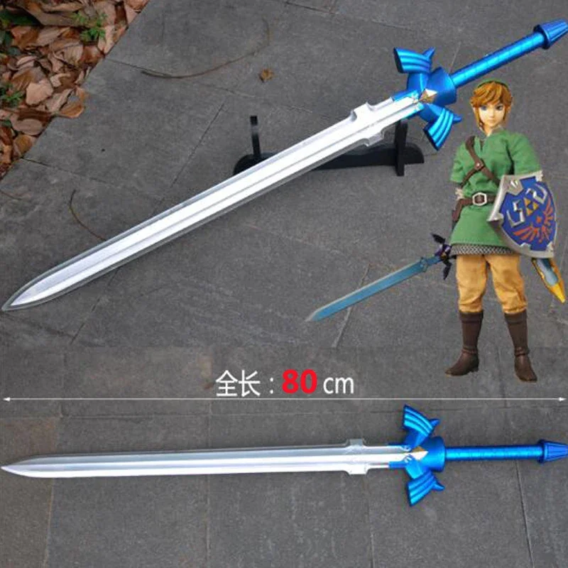 1: 1 a espada preta ver. 80cm link cosplay plutônio arma espada prop halloween role play figura de ação brinquedo seguro