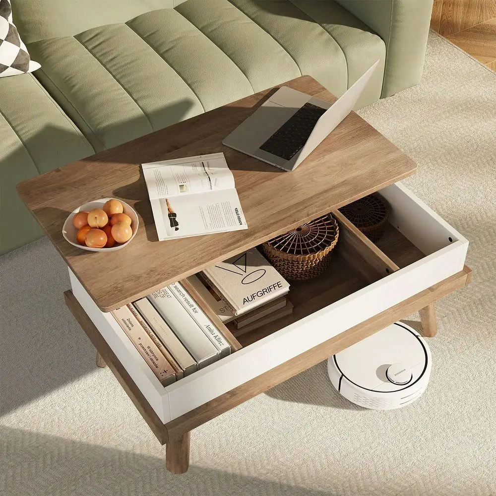 

Coffee Table Wood Coffee Table With Hidden Compartment Coffee Table For Living Room Reception Room