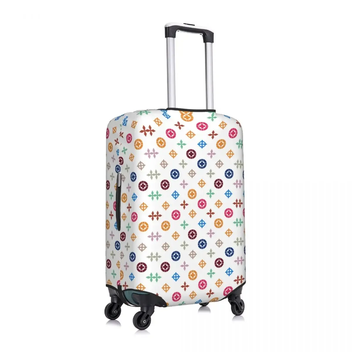 Geometric Graffiti Suitcase Cover Luxury Cruise Trip Holiday Strectch Luggage Case Protection