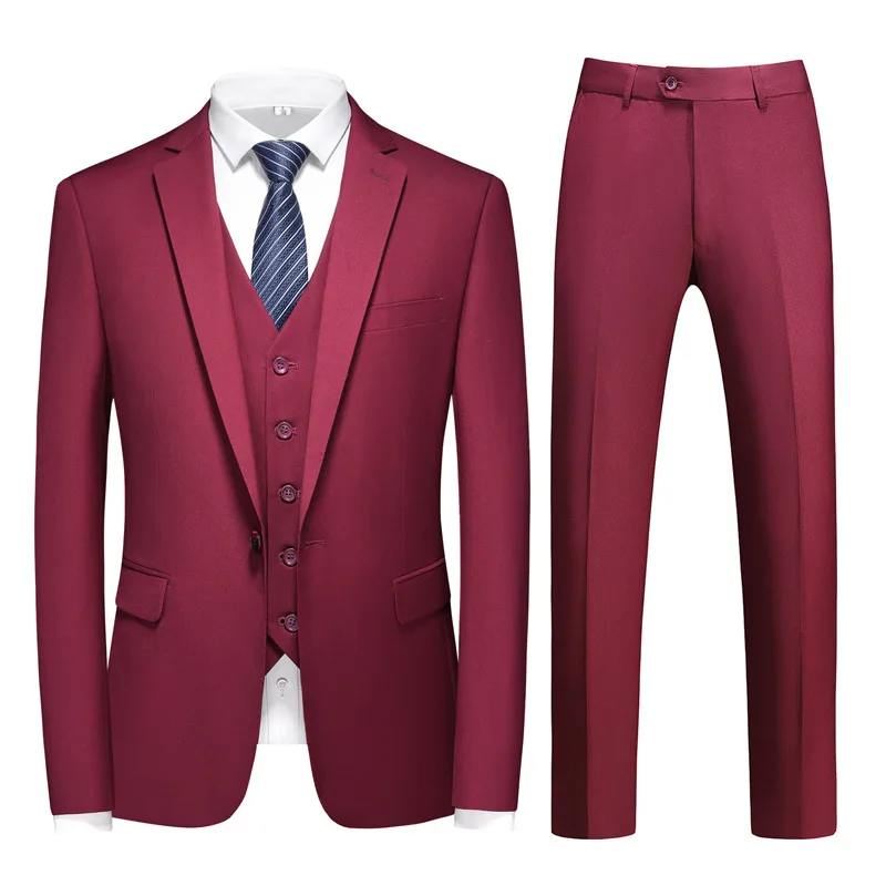 Veste Slim Business pour Homme, Robe de Mariée, Petit Costume, Costume Décontracté, ZH27