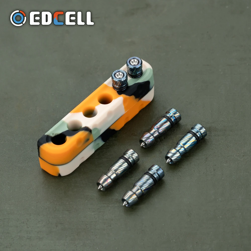 EDCELL Aluminum White Breaker Slider Fidget Novelty Toy Fidget Slider Anxiety Relief Gadgets Adult Sensory Toys Original Design