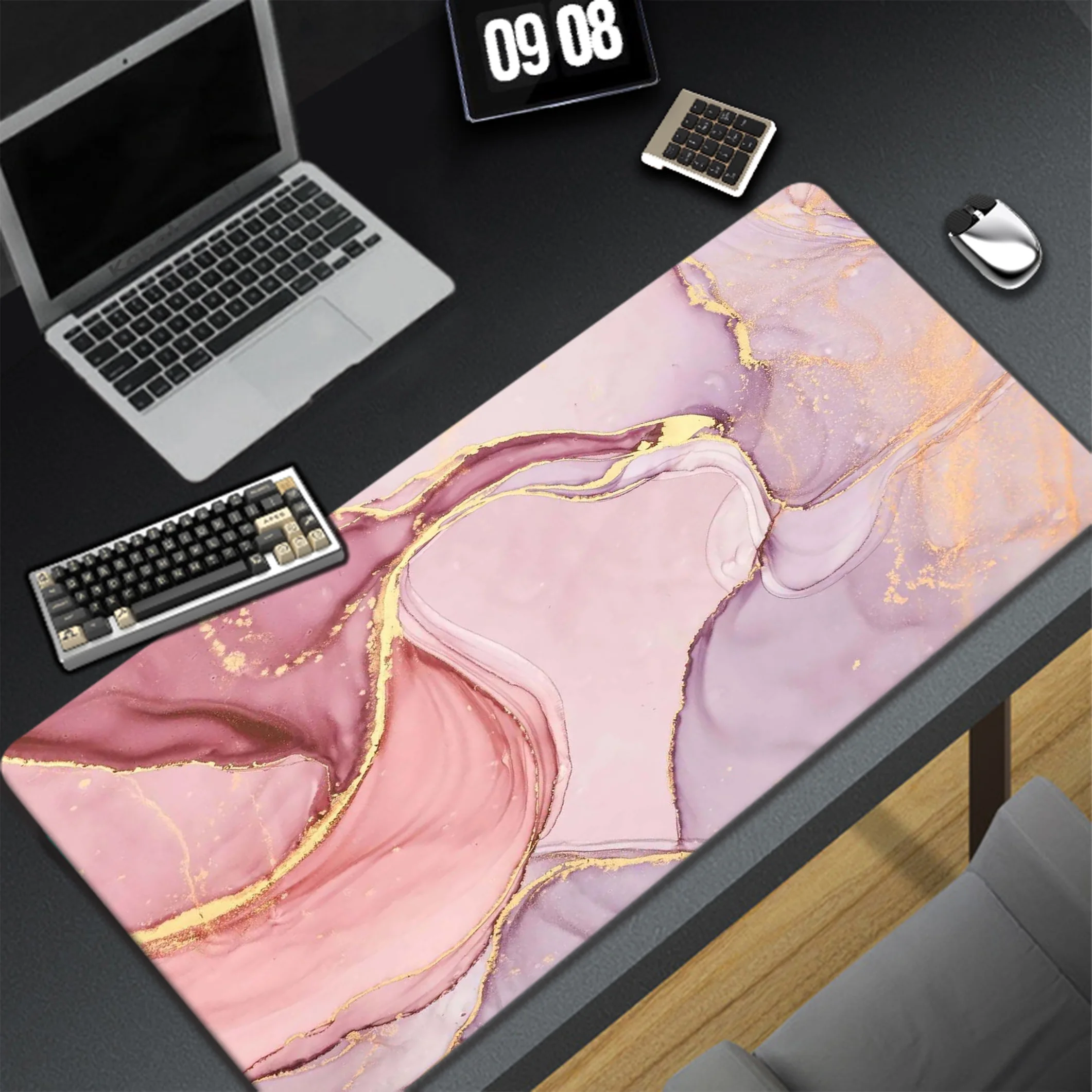 Marble Gamer Mouse Pad Anti-slip Mousepads Locking Edge Mouse Mat Gaming Mousepad Keyboard Pads Tapis De Souris 900x400mm