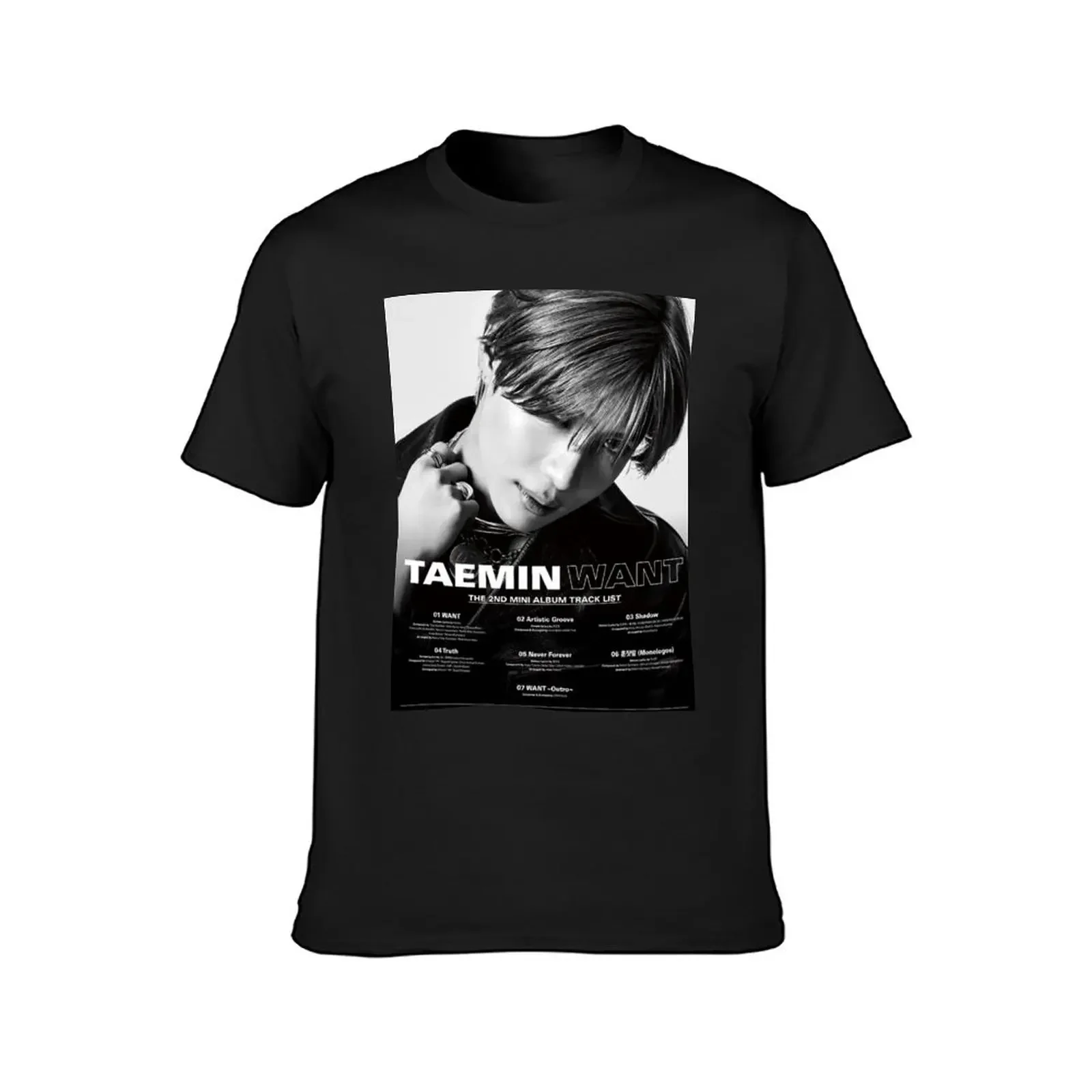 SHINEE TAEMIN WANT T-Shirt shirts graphic tee korean fashion customs design your own oversizeds t shirts for men graphic