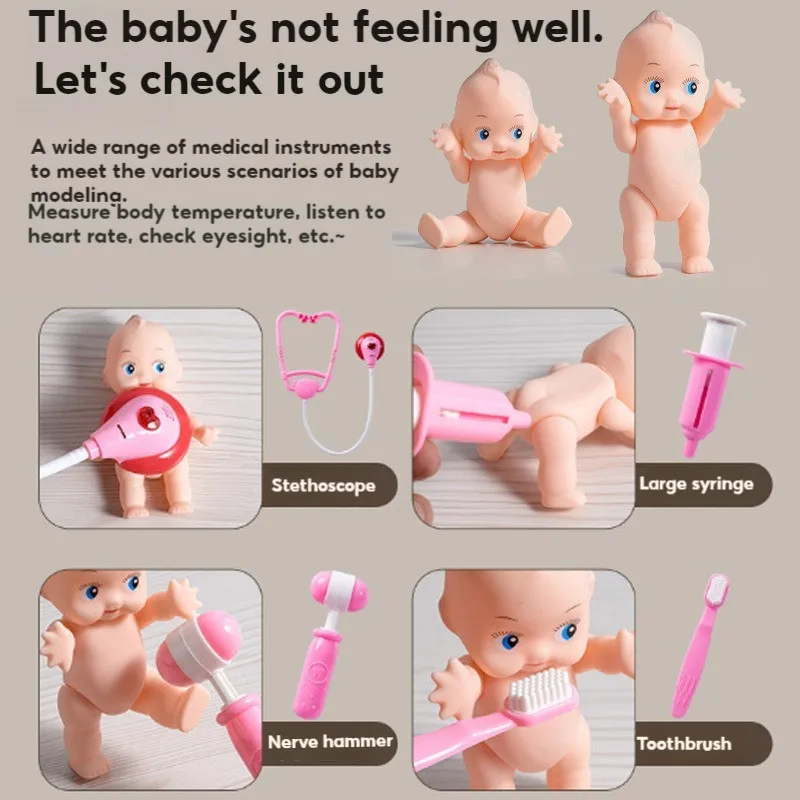 ألعاب الطبيب للأطفال مجموعة لعب الطبيب التظاهري للأطفال أدوات طبيب الأسنان الطبية سماعة الطبيب لعبة تعليمية هدية لصبي فتاة