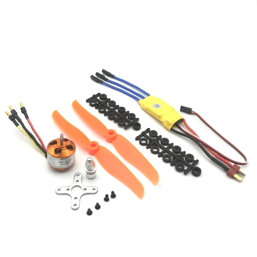 

​Brushless Motor A2212 2200KV 30A ESC Motor+ 6035 Propeller For RC Fixed Wing Plane Helicopter