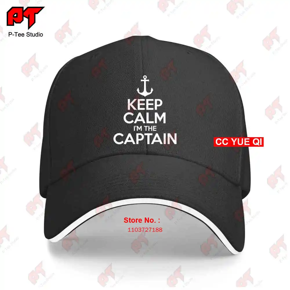 

Keep Calm I'M The Captain Motor Boat Sailing Sea Baseball Caps Truck Cap 5FTV