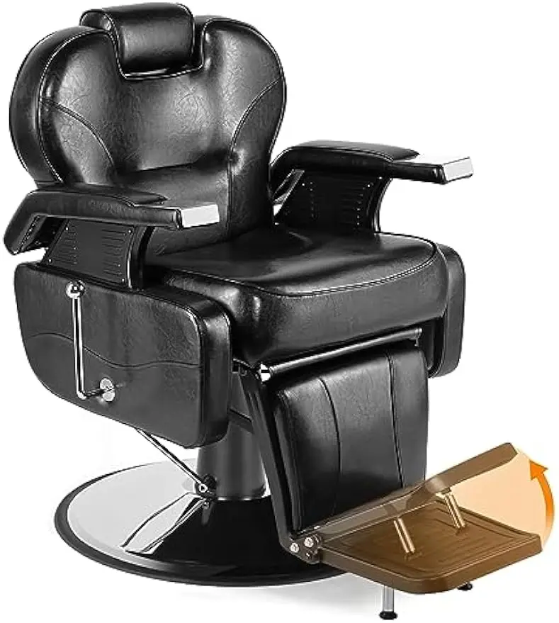 

Black All Purpose Hydraulic Recline Barber Chair Salon Beauty Styling Chair for Beauty Shop