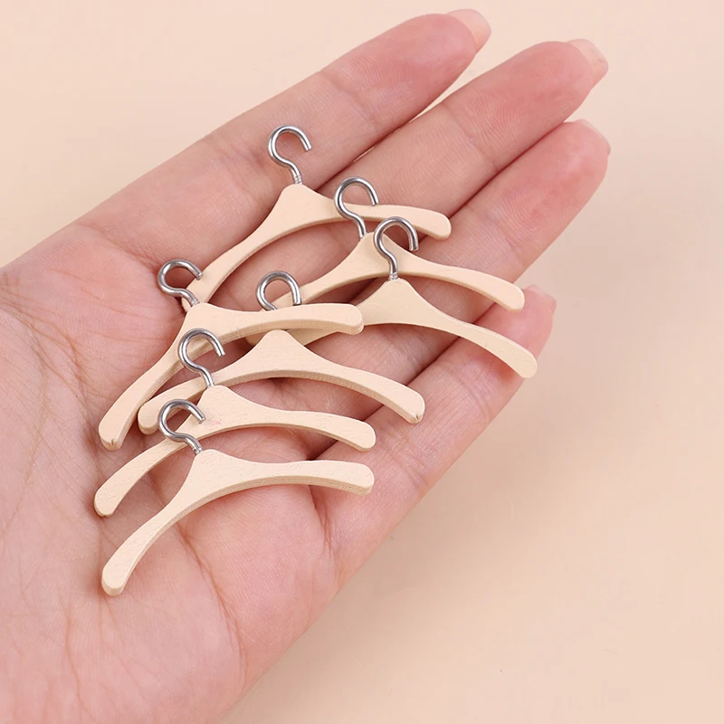 2/5PCS 1:12 Dollhouse Miniture Coat Hanger Simulation Bedroom Decoration Accessories Toys