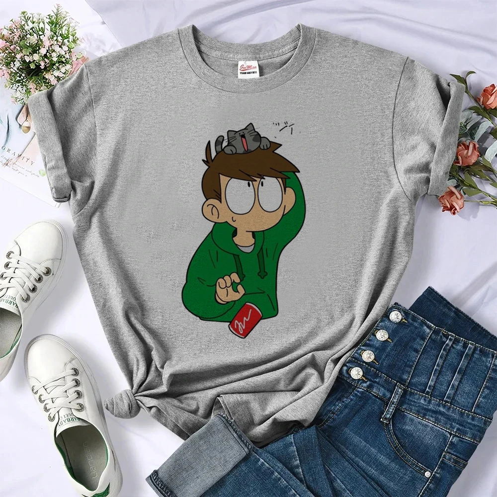 Eddsworld T-Shirt Shoujo Harajuku Baddie Vintage Sommer günstiges T-Shirt Ausverkauf Psychedelic Grunge Streetwear Party – Detail 6