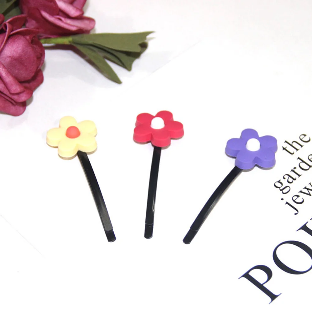 

6Pcs Flower Hair Clip Cute Fashion Women Hairpin Skin-Friendly High-Quality Hair Accessories Bang Side Headdress