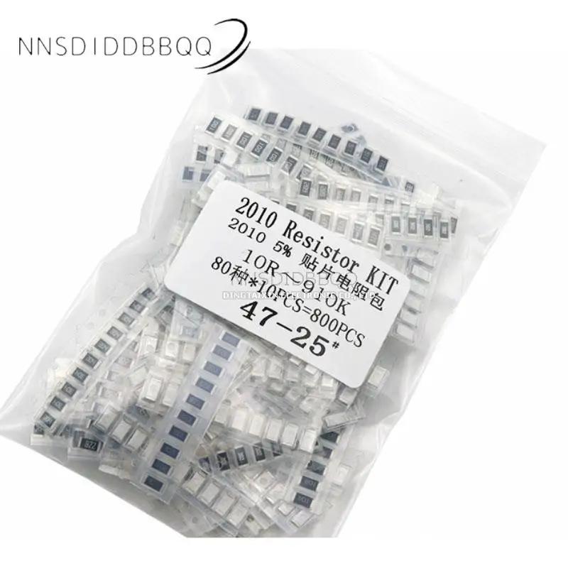 

2010 Chip SMD Resistor package Accuracy 5% (80 kinds of type, 10pcs for each type,Total 800pcs Chip Resistor