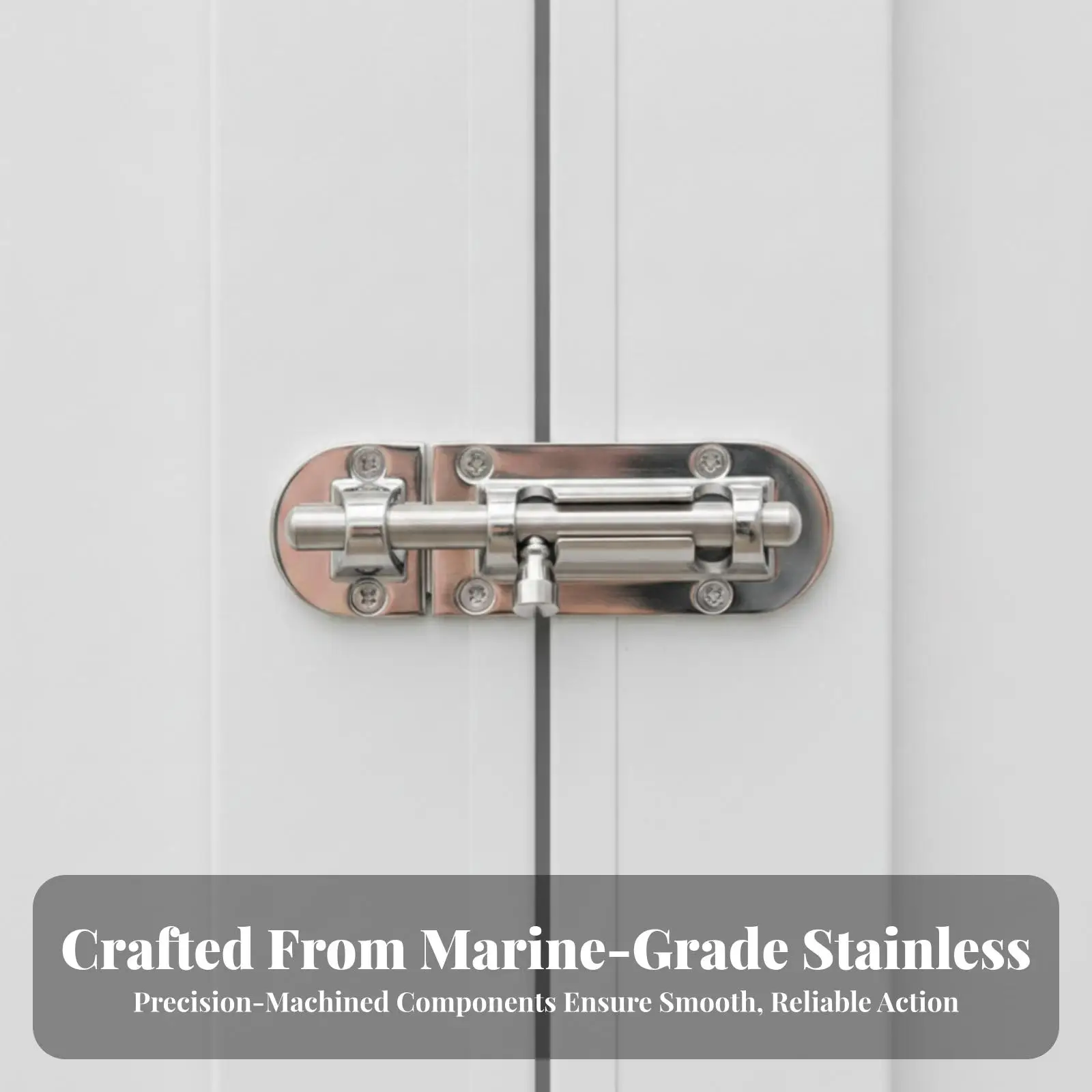 Durable Marine Door Bolt Lock Stainless Steel Manual Latch for Boat Sliding Door Mechanism
