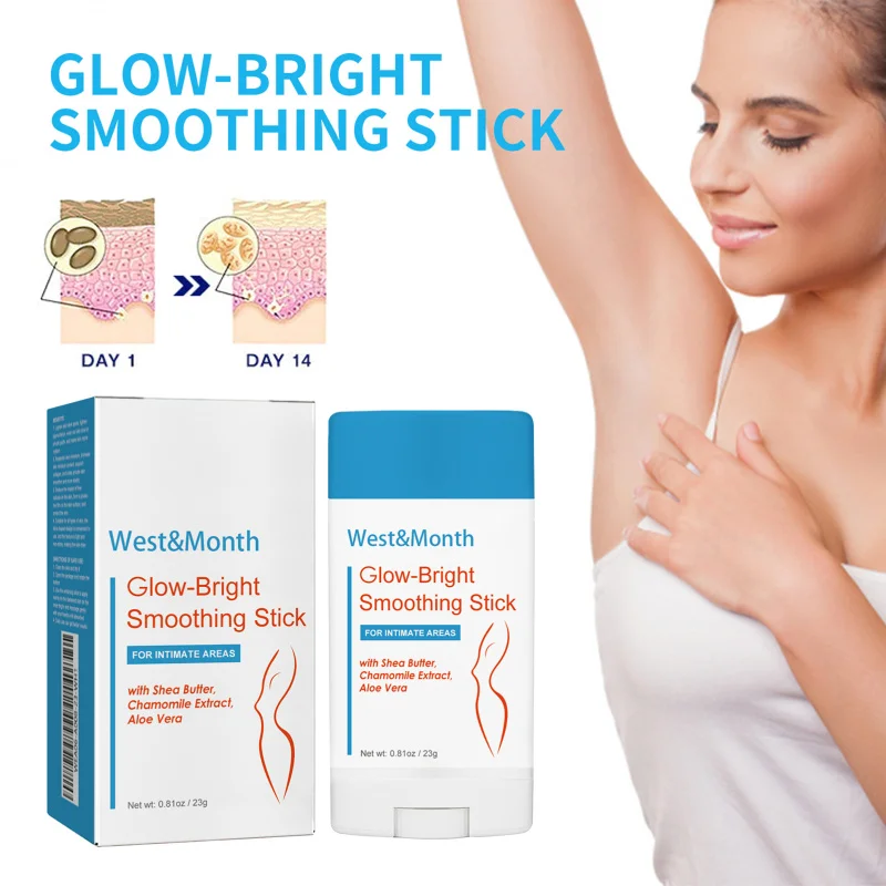 

Skin Brightening Stick - Helps Even Skin Tone For Underarms & Elbows, Moisturizing Formula With Collagen, Portable & Non-Greasy
