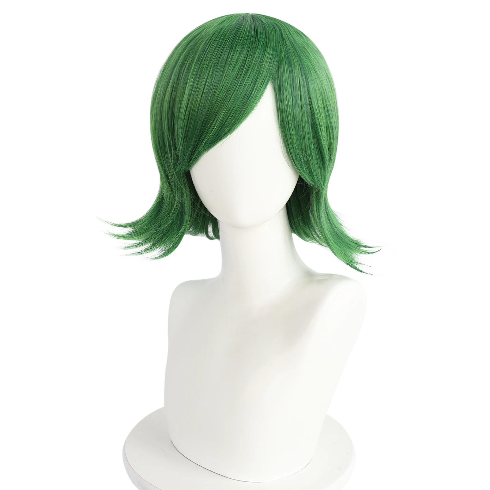 

Synthetic 12Inch Hair Short Straight Green Disgust Cosplay Wig Anime Halloween Carnival Comic Exhibition Cosplay