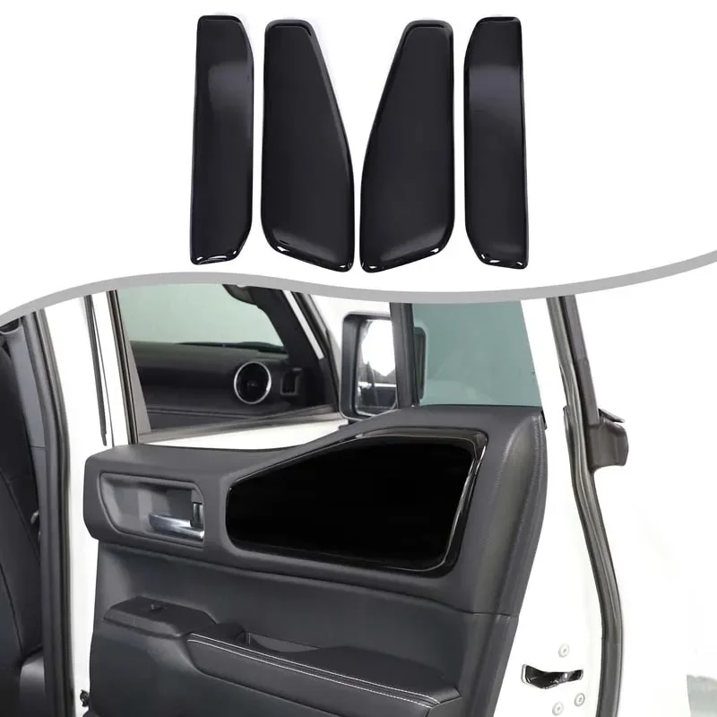 For Toyota Land Cruiser Prado 250 LC250 2024+ ABS Black Car Interior Door Panel Trim Strip Sticker Car Protection Accessories