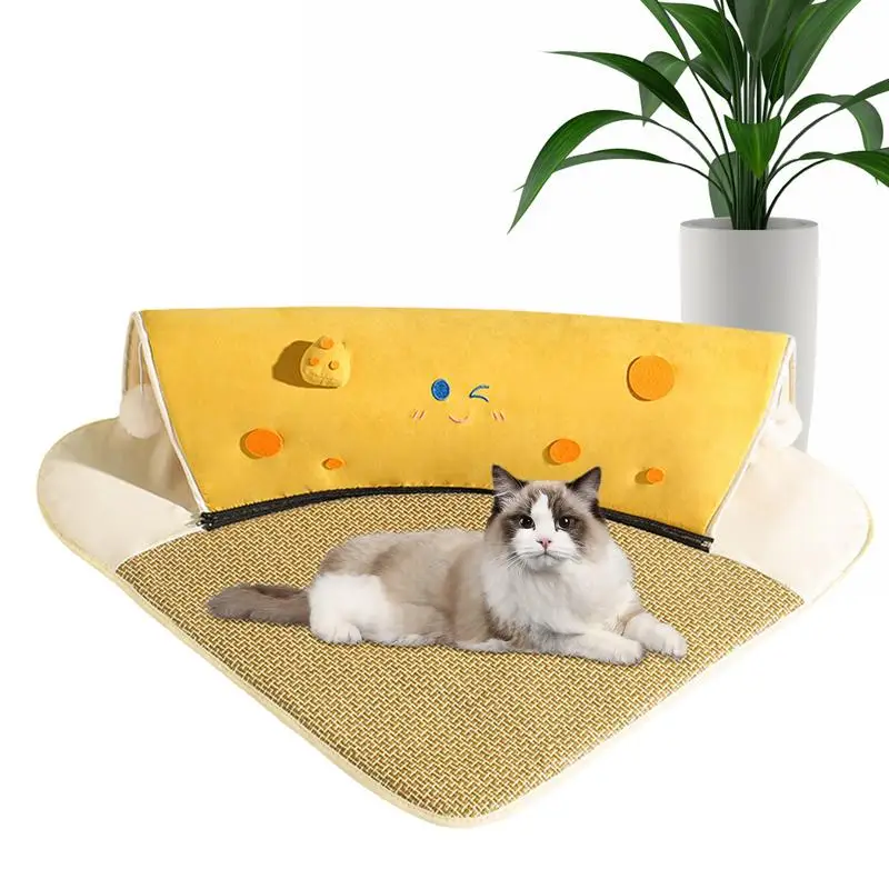 Cat Tunnel Soft Innovative Cat Cave Bed Tunnel Versatile Kitten Bed, Cat Play Tunnels, Cats Bed Mats For Exercise And Nap