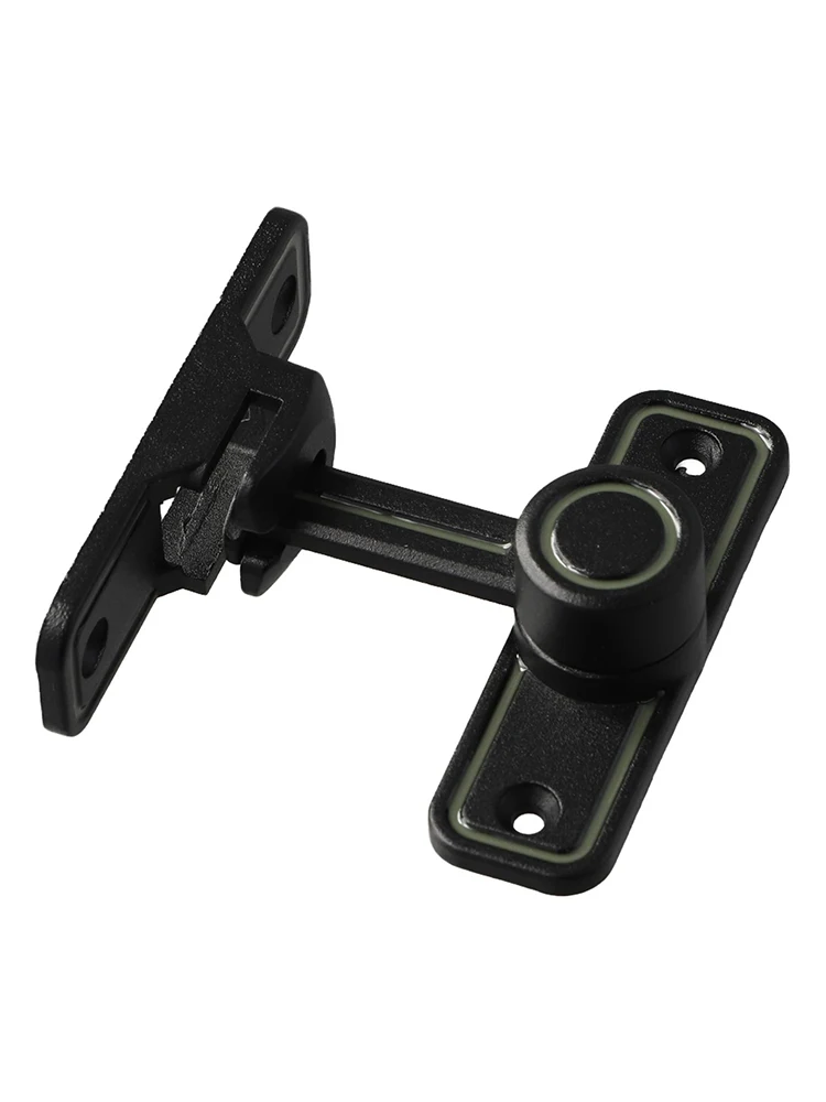 Cerradura de puerta pestillo de puerta corredera hebilla de puerta luminosa punzón libre pernos de puerta Interior pestillo ángulo recto cerradura de puerta corredera Hardware