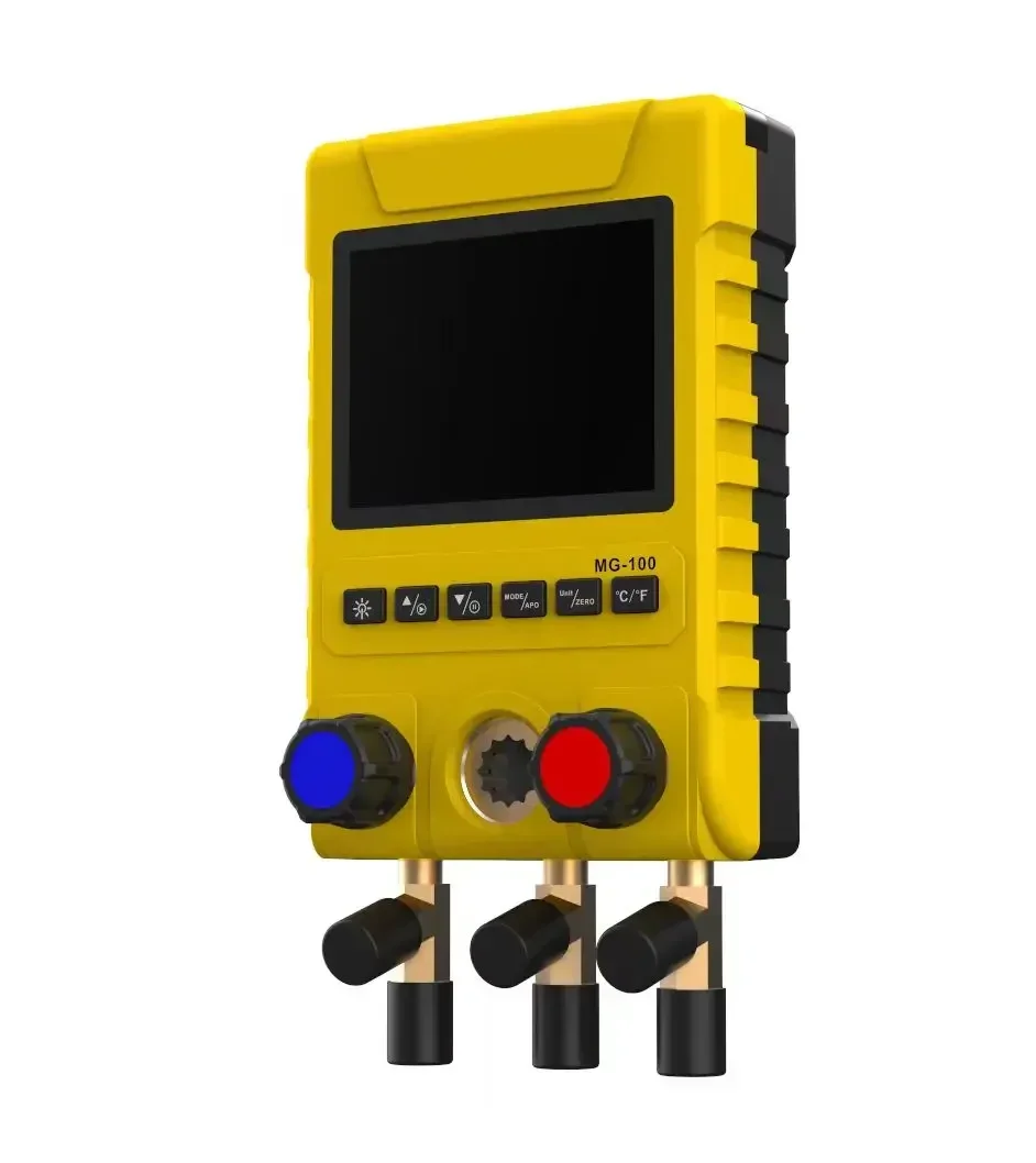 2025/New Digital Refrigerant Gauge MG-100 MG-100A MG-100B Manifold Gauge Set for Air Conditioning