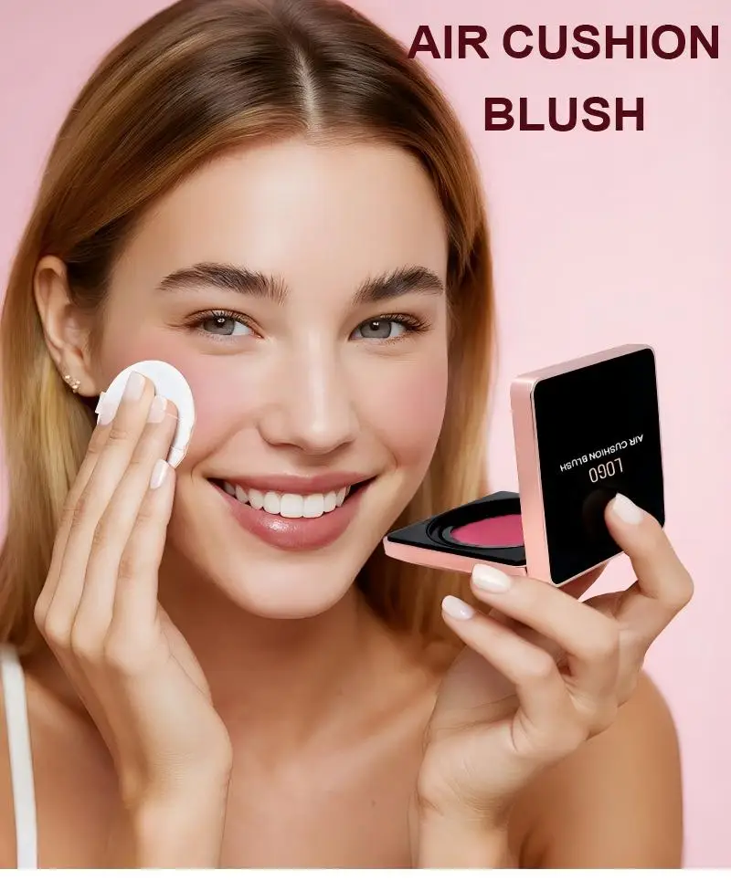 Private Label Mineral Air-Cushion Blush High Pigment Natural Moisturizing Long-Lasting Cream Form Face Customized Cosmetics 5pcs
