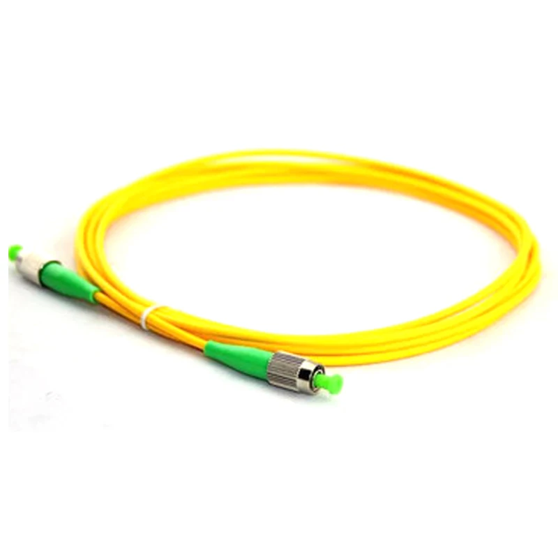 10 Pcs/Lot FC/APC to FC/APC 20 to 50 Meters Optical Patch Cord Cable PVC Fiber Jumper Simplex SM FTTH