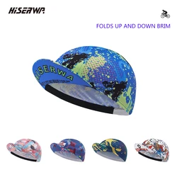 HISERWA Profession Cycling Caps Polyester Quick Dry Breathable Bicycle Gorra Moisture Wicking Bike Hat Sports Caps for Men Women