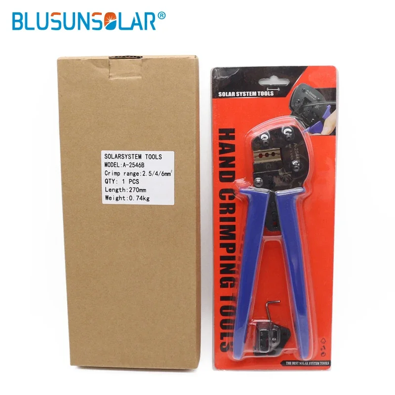 Imagem -06 - Multifuncional Solar Crimping Tool Kit Painel Solar Cabo pv Conector Solar Fotoroltaic Fio Crimper 270 mm 2.5 mm mm mm eu Stock