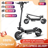 OOTD T10 Electric Scooter 900W Peak power 48V13AH Large Screen City Scooters Electric LED Screen 11 Inch Tire Portable E-Scooter