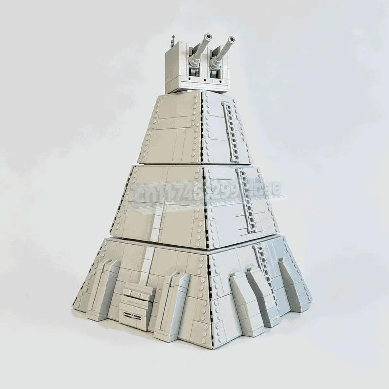 3057PCS Space Defense Tower Model Custom Puzzle MOC Building Blocks Sci-Fi Battle Station DIY Creative Assembly Toy Collection