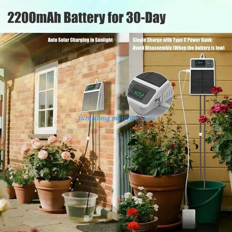 

Системы капельного орошения Y5GD Solar / USB C с зарядкой, обеспечивающие интеллектуальное управление поливом и простую емкостью