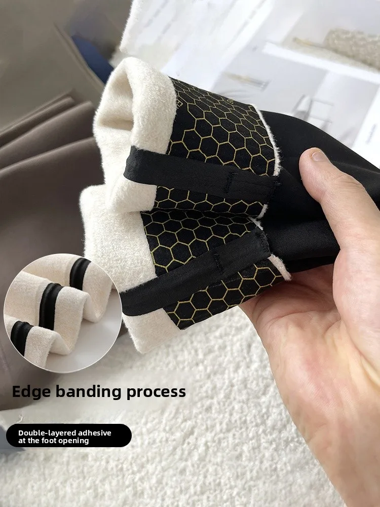 سراويل يوجا مبطنة من Fce للسيدات بخصر عالٍ بقصة ضيقة سراويل من جلد arkskin الحراري قرد مرن معزز غير ملابس شتوية كبيرة