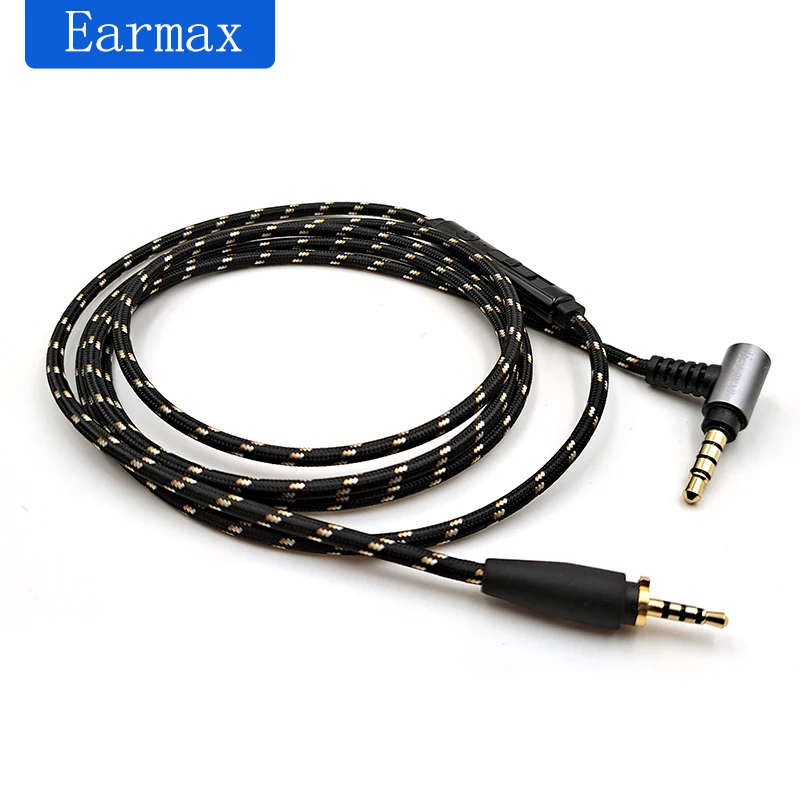 For Sennheiser Urbanite XL Replaceable Earphone 3.5mm to 2.5mm Nylon Braided Upgrade Cable