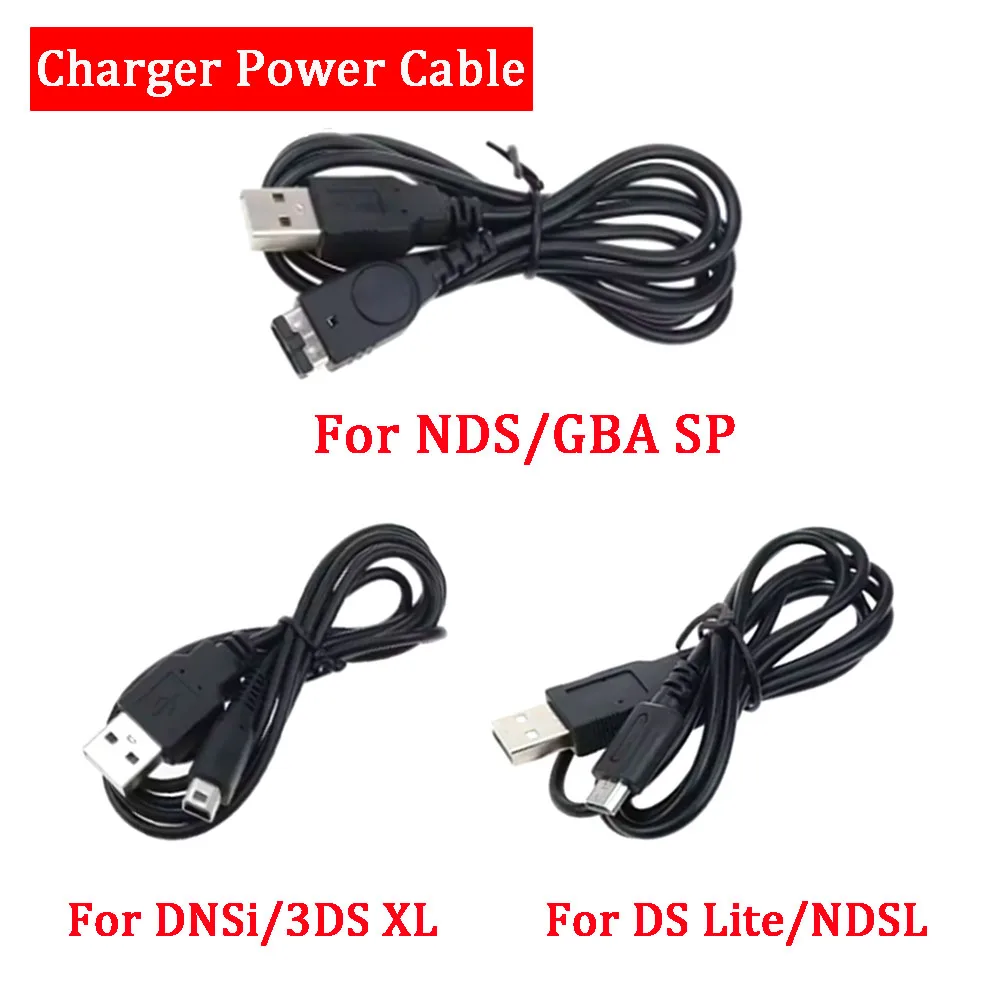 

1PCS USB Data Charger Charging Power Cable Cord for DS Lite DSL NDSL For NDSi 3DS New 3DS XL LL NDS GBA SP