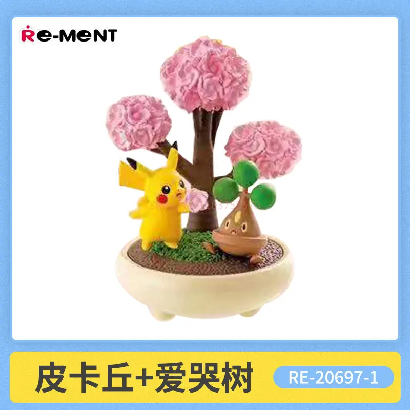 Re-Ment Pokemon Bonsai Collection 2 Little Four Seasons Story Vinyl Blind Box Toy Pokemon Figurine Ornaments Gifts For Fans