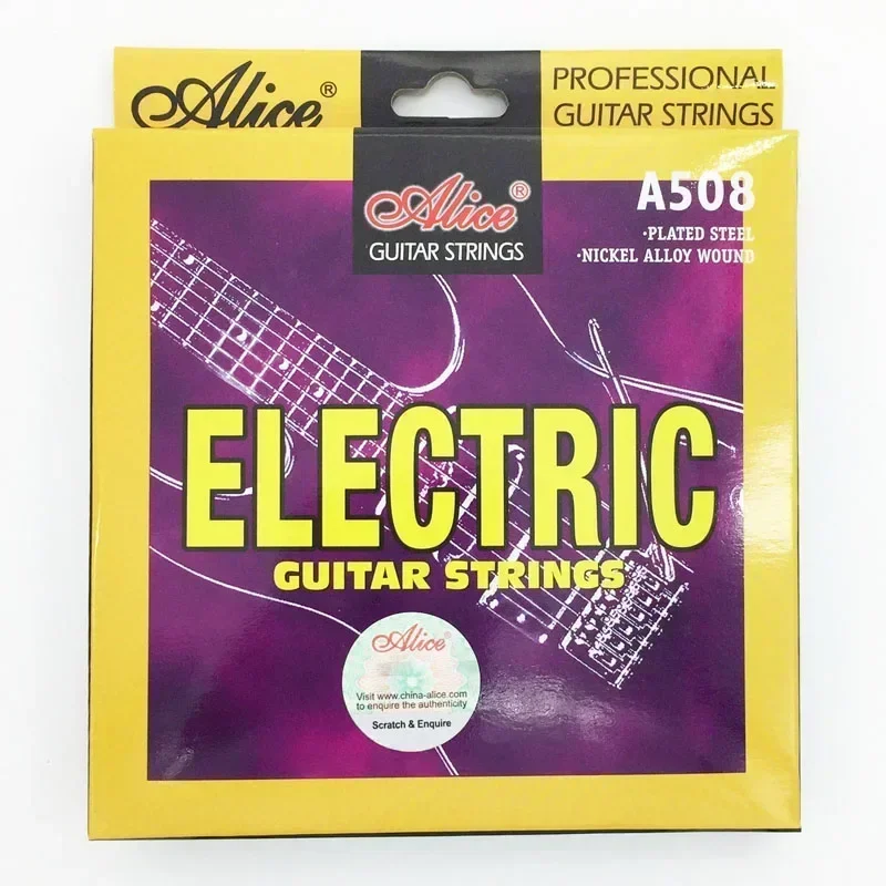 Original ALICE AE530 Electric Guitar Strings 1st-6th Light Super Light Extra Light Nickel Alloy Wound Full Set Hexagonal Core