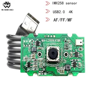 Bilashmart HD 4K IMX258 Sensor 12MP 3840 x 3104 Autofocus Fixed focus USB camera module Wind digital microphone 30FPS Shoot and record