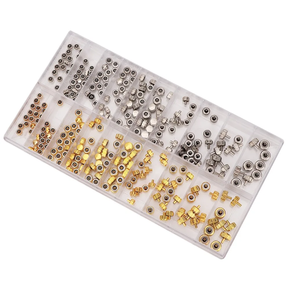 

Professional Steel Watch Crown Parts Silver Gold Watch Crown Replacement Watch Crown Kit Watch Repair