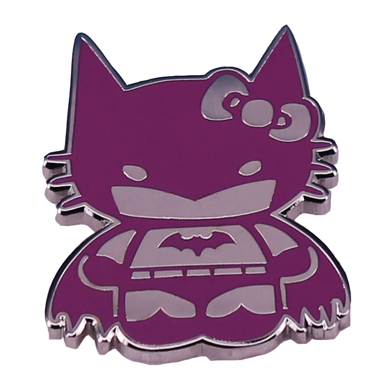 Gato dos desenhos animados esmalte pinos anime emblemas manga quadrinhos herói personagem broches lapela pinos para mulheres crianças jóias acessórios presentes