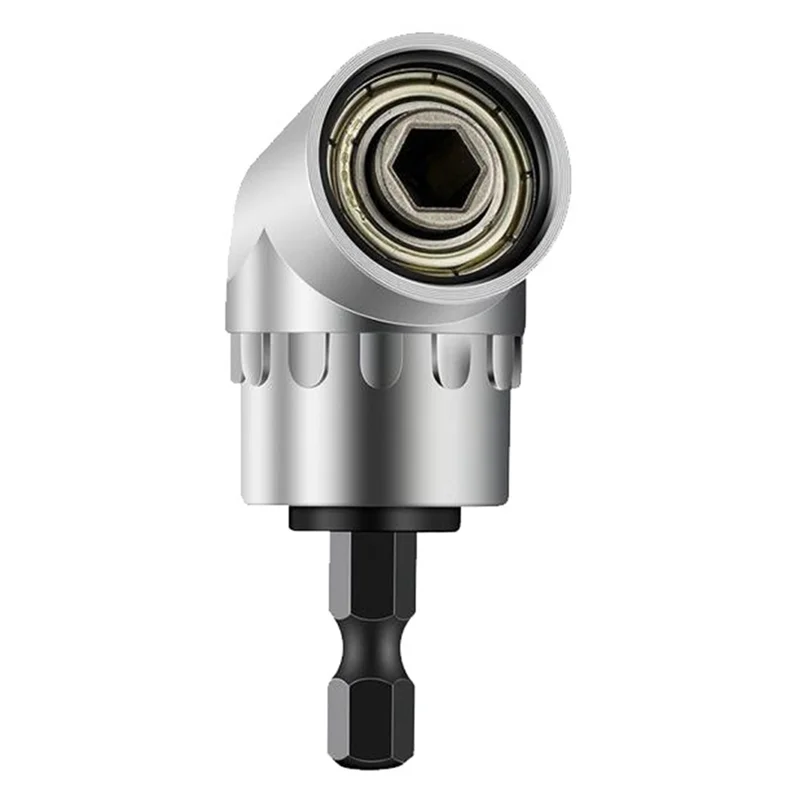 

A34R 105 Degree Right Angle Drill Adapter Flexible Shaft Extension 105 Degrees 1/4 Inch Extension Hex Drill Bit Durable Easy Ins
