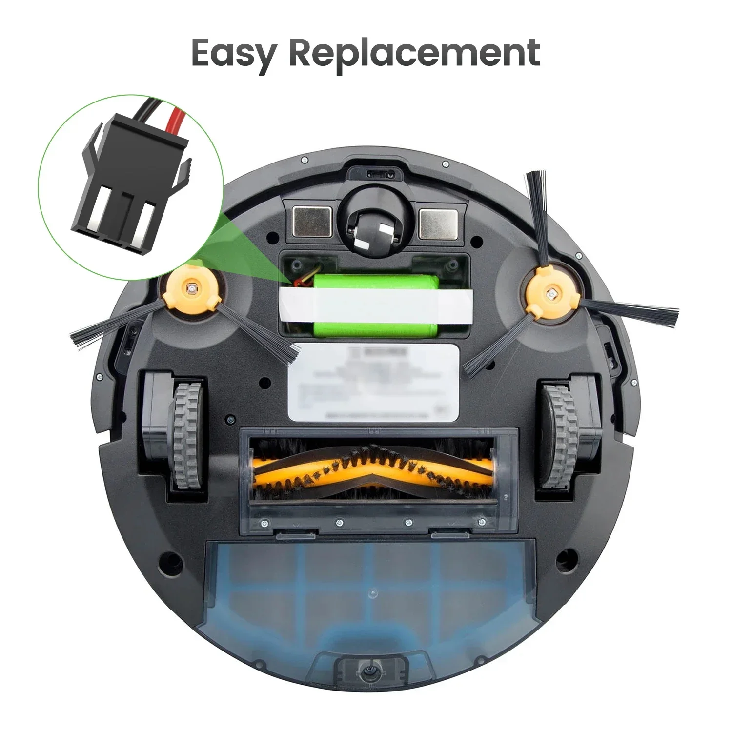 แบตเตอรี่ลิเธียมไอออน14.4V 12800mAh สำหรับ Conga ความเป็นเลิศ990 Ecovacs deebot N79 N79S DN622622 eufy robovac 11S robovac 30เป็นต้น