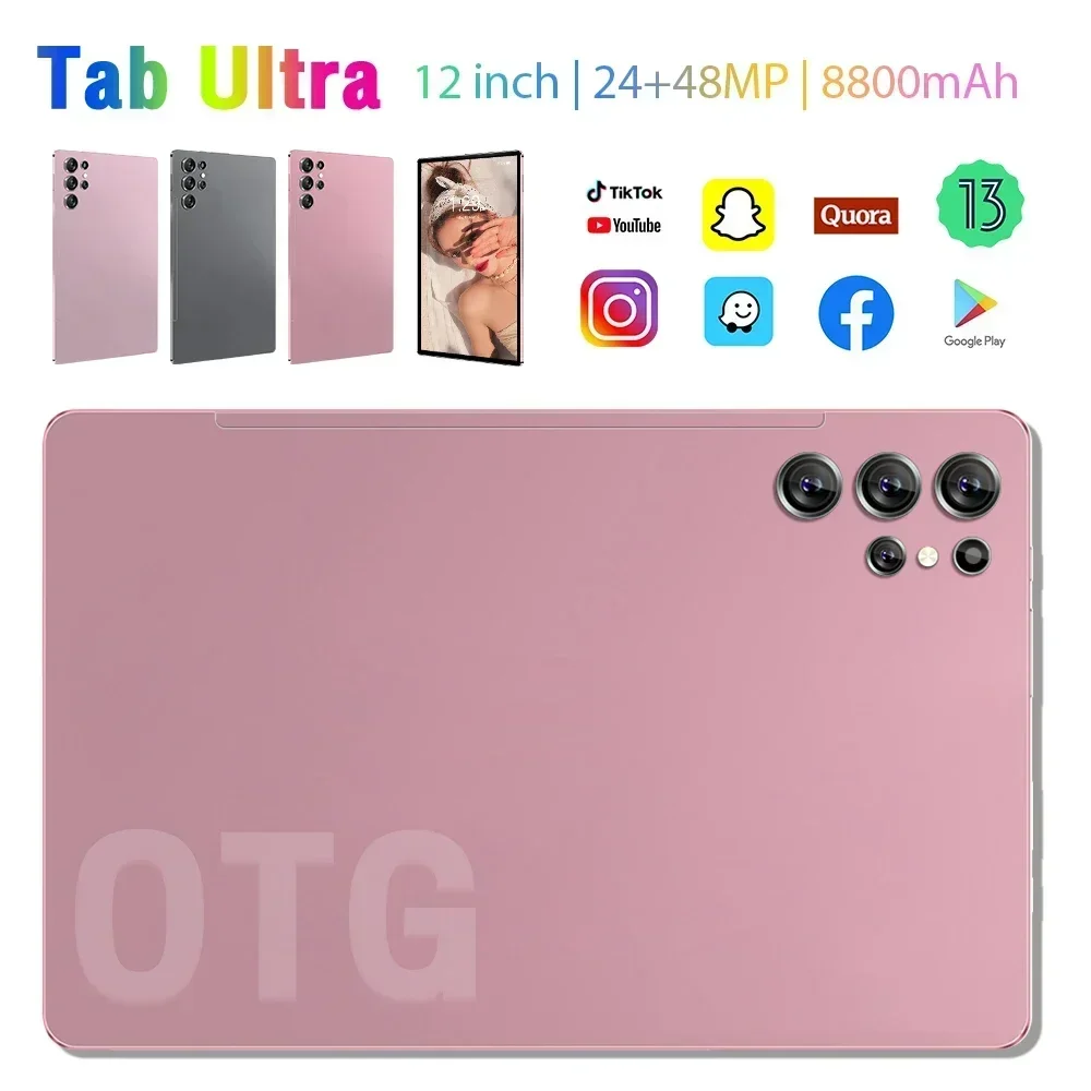 2025 New Global Version Original Mi Tab Ultra Tablet 12" HD 4K 16GB+1TB 8800mAh 5G Dual SIM Card Bluetooth WiFi GPS Tablet PC