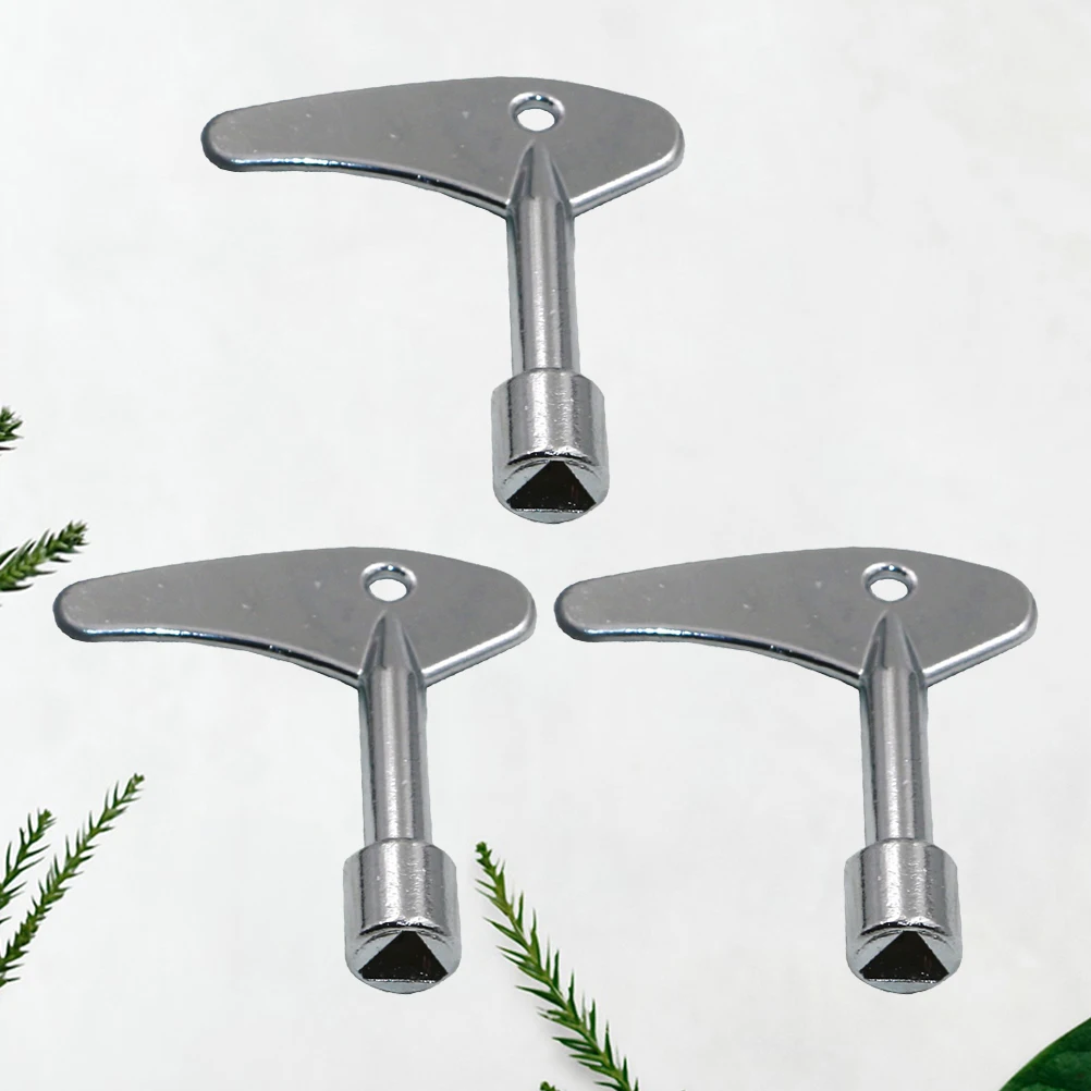 

3pcs Triangle High Quality Metal Water Meter Key Disassembling Tool Elevator Maintenance Key Lightweight Compact For