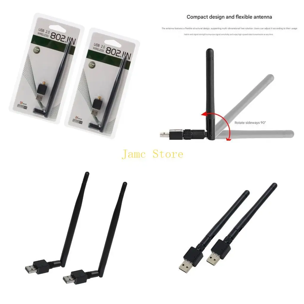 

LX0B Безопасный беспроводной сетевой адаптер 150 Мбит/с USB WIFI адаптер RTL8188 MTK7601 для безопасного просмотра WPA2 Шифры