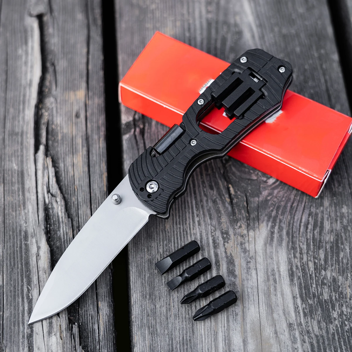 

Multi-Functional EDC Folding Pocket Knife - 3.54-inch 8Cr13MoV Blade - Camping Hiking Fishing Pocket Knife with Aluminum Handle