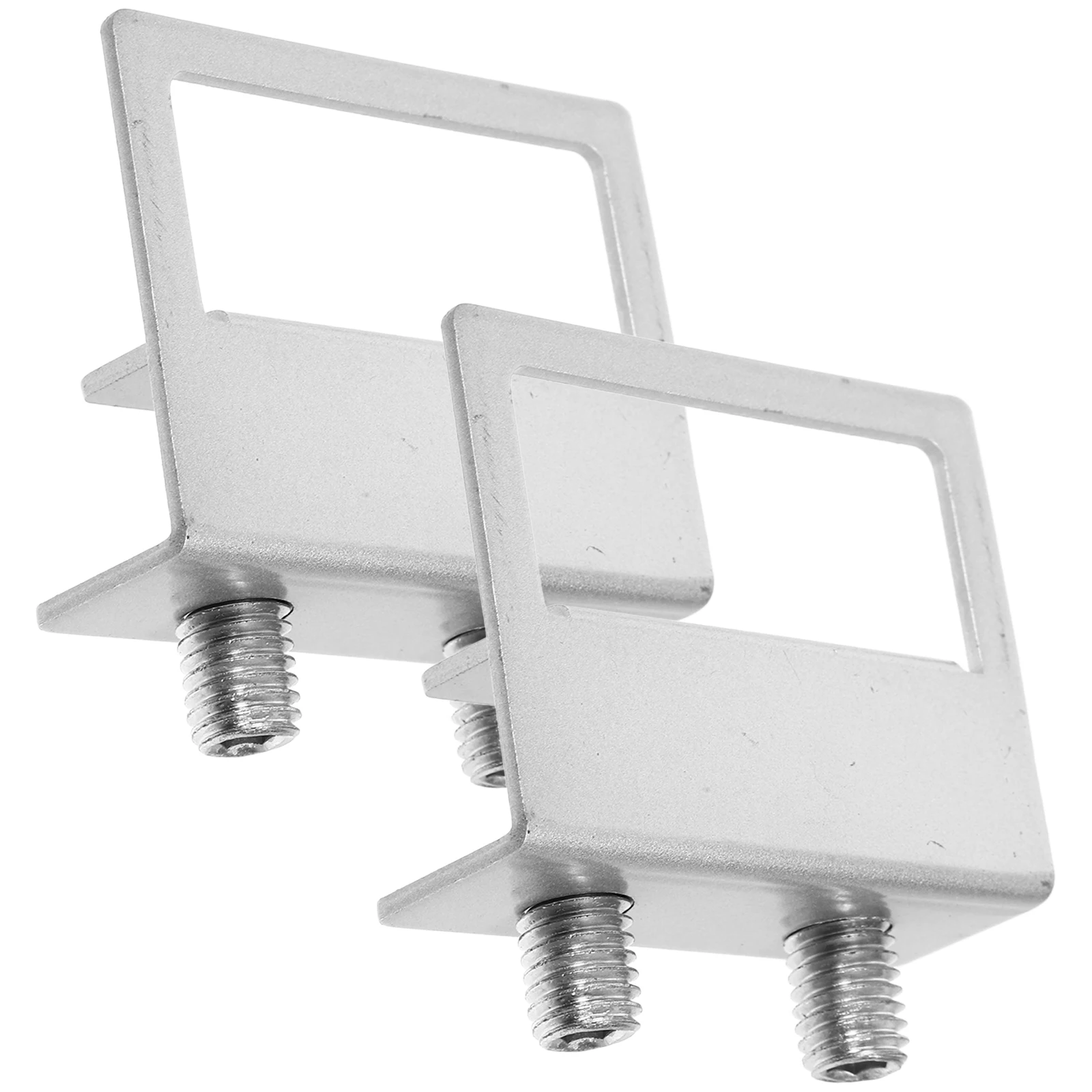 

2pcs Window Lock Stopper Security Bars Inside Double Fork Silver 18mm Aluminum Alloy Glass Clamp Child Safety Easy Install