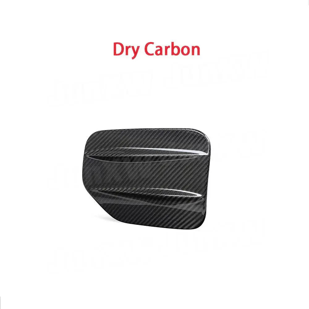 Carbon Fiber Outside Oil Filler Door Fuel Tank Cap Cover For BMW iX3 G08i 2022 Black Bodykits Decoration Car Accessories FRP