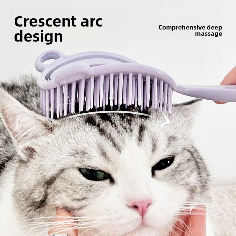New pet massage comb one-click hair removal comb cat and dog beauty comb fluffy shape hair removal products  brush cat