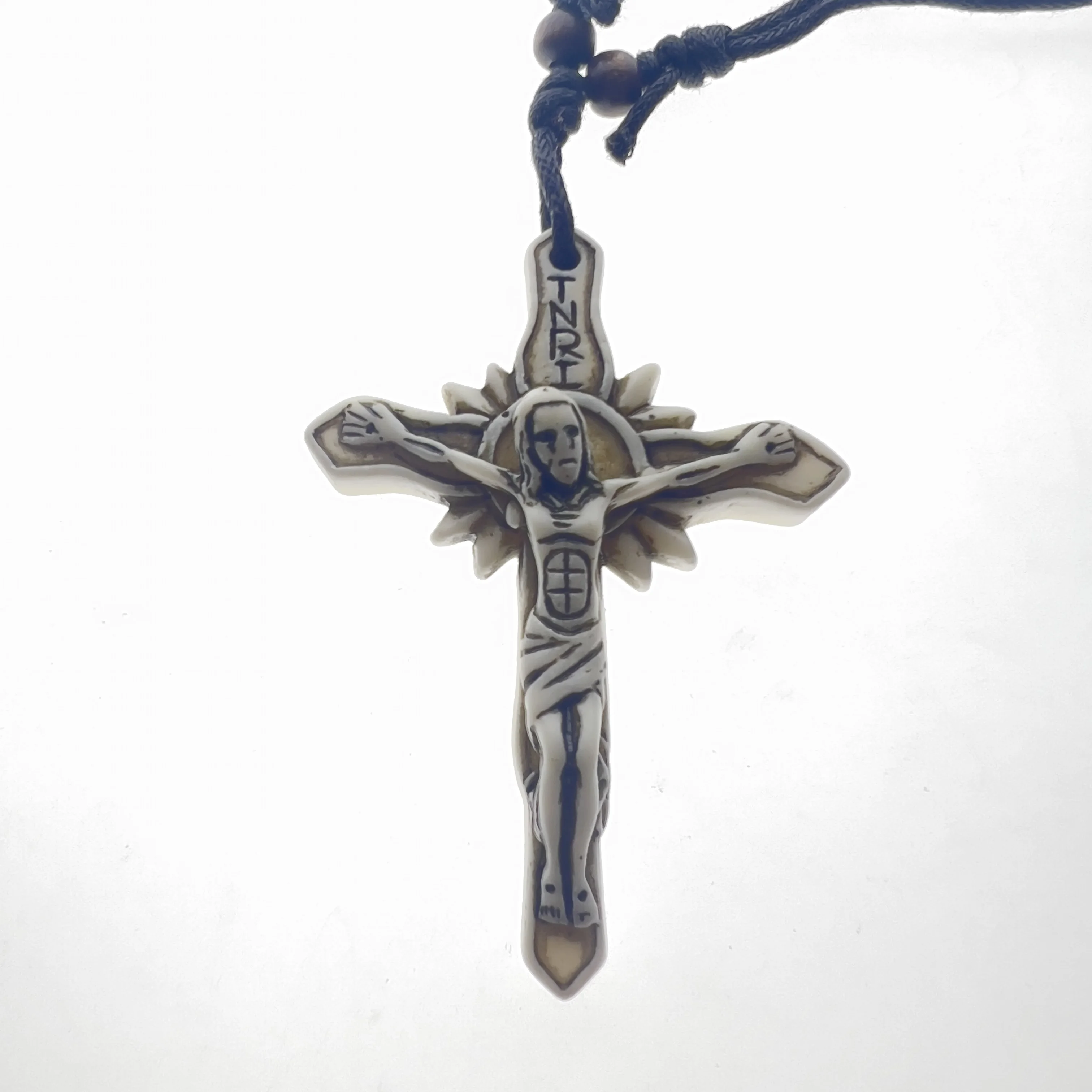 

1 Piece Of Dark Retro Adjustable Bone Imitation Carved Skull Ghost Necklace Gothic Style Jewelry Hip-Hop Couple Necklace